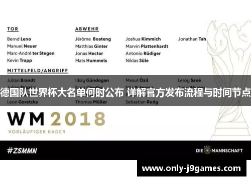 德国队世界杯大名单何时公布 详解官方发布流程与时间节点